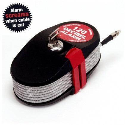 Câble antivol à alarme 2,4 ou 4,6m - Lock Alarm