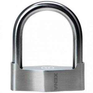 MICHELIN - Antivol Bloque Disque Universel SRA Avec Cordon De Rappel - Sécurité Moto Et Scooter 10/10 - Résistance Exceptionnelle - Acier Trempé - 3 Clés Réversibles - Dimensions : 70mm X ø48mm