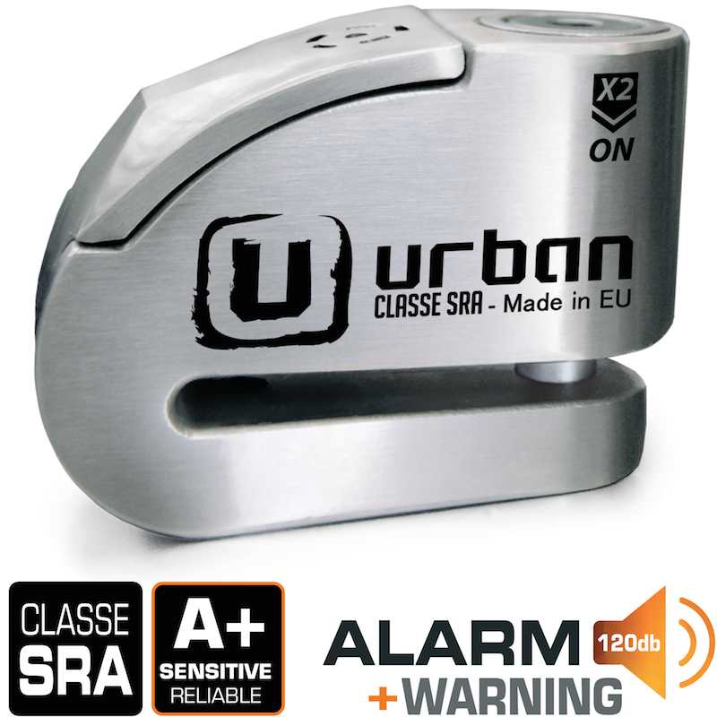Bloc-disque moto SRA UR14S Urban, bloc-disque alarme SRA